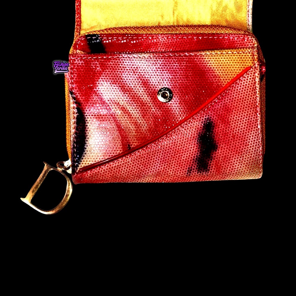Dior John Galliano Limited Edition Y2K Vintage Tie Dye Saddle Wallet - Picture 4 of 10